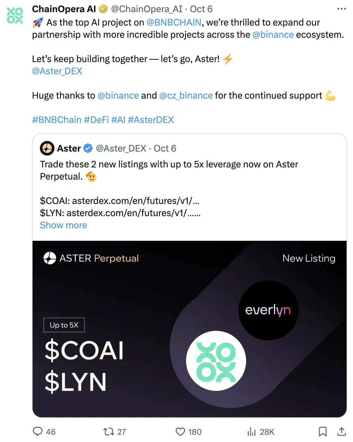 Tiết lộ logic đằng sau sự phổ biến của ChainOpera AI: chính xác giữa chu kỳ, FDV vượt 4 tỷ đô la Mỹ